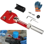Gearoll 77750 Oil Filter Cutter Tool With Vise Jaw Plate, Red. Fixed Price $30.93.