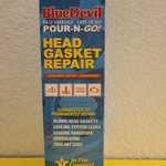 Bluedevil Head Gasket Repair Pour-n-go Solution Permanently 16 Oz New. Fixed Price $36.00.