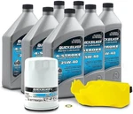 Quicksilver 25W-40 Oil Change Kit For 200-400HP 4-STROKE Mercury L6 Verado Ou.... Fixed Price $117.45.