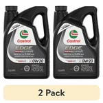 (2 Pack) Castrol Edge High Mileage 0W-20 Advanced Full Synthetic Motor Oil, 5 Qt. Fixed Price $43.14.