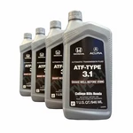 Quarts Genuine Honda Transmission Fluid Atf Type 3.1 Oem! New! 08268-P99-4EDAD. Fixed Price $126.36.