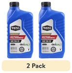 (2 Pack) Super Tech High Mileage Full Synthetic Sae 5W-30 Motor Oil, 1 Quart. Fixed Price $10.40.