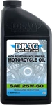 Drag Specialties Oil Fits 25W-60 Engine Quart Part 198920. Fixed Price $14.75.