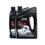 Ultra 1PLUS U1P-AQUA Sae 25W-40 Synthetic Blend 4T Marine Engine Oil Nmma Fc-.... Fixed Price $73.23.