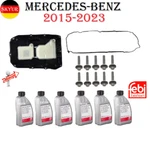 Transmission Oil Pan/filter KIT+GASKET+6LITERS Fluid For 15-23 Mercedes Vehicles. Fixed Price $453.33.