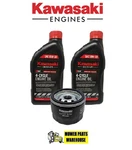 Genuine Kawasaki Oil Change Kit (2) 99969-6081 10W-30 & 49065-0736 Filter -0721. Fixed Price $31.95.