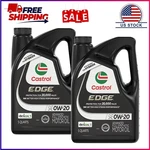 (2 Pack) Castrol Edge Advanced Synthetic Motor Oil 0W-20, 5 Quarts. Fixed Price $52.09.