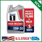 Mobil High Mileage Full Synthetic Motor Oil 10W-30, 5 Quart. Fixed Price $41.20.