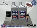 Cyclemax 10W-30 Semi Synthetic Kohler Change Kit W/oil Pad & Fuel Treatment. Fixed Price $37.56.