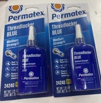 Bottles (1.22OZ/36ML Each) Permatex 24240 Medium Strength Threadlocker Blue. Fixed Price $29.99.