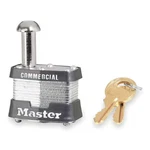 Master 443LE Padlock, Keyed Different, Single Post Shackle, Rectangular. Fixed Price $15.89.