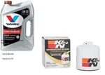Valvoline 5W30 Full Synthetic High Mileage Motor Oil - Quarts W/k&n Filter. Fixed Price $129.99.