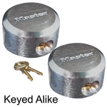Master Hidden Shackle Padlocks (2) Keyed Alike W/4 Keys, 6271KA-2. Fixed Price $61.79.