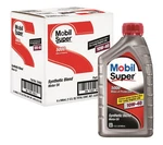 Mobil Super 5000 10W-40 Synthetic Blend Motor Oil, Case Of 6-1 Quart Bottles. Fixed Price $36.61.