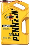 Pennzoil Sae 5W-30 Conventional Motor Qt. (1.25 Gal). Fixed Price $33.85.