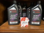 Toyota Sae 0W-8 Synthetic Oil Jaso GLV-1 Quart Pack 5, 90915-YZZN1 Filter. Fixed Price $65.99.
