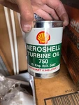 Vintage Nos Aeroshell Turbine Oil 750 1 Qt Advertising Can Full. Fixed Price $29.00.