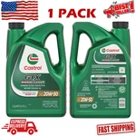 Castrol Gtx High Mileage 20W-50 Synthetic Blend Motor Oil, Quarts, Bottle, New. Fixed Price $43.22.