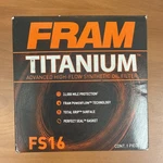 Fram FS16 Titanium Oil Filter 20,000 Mile Protection Brand New Free Shipping!. Fixed Price $18.00.