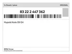 Genuine Bmw Hypoid Axle Oil G4 83-22-2-447-362 New. Fixed Price $53.94.