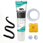 Shieldom Silicone Sealant Adhesive Caulk With Finishing Tool Black. Fixed Price $26.49.