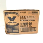 Valvoline #822344 Premium Conventional Motor Oil Sae 20W-50 1 Box Of 6 Bottles. Fixed Price $31.49.