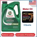 Castrol Gtx High Mileage 10W-40 Sae Grade Synthetic Blend Motor Oil, 5 Quarts. Fixed Price $27.35.