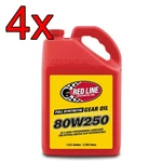 Case Of 4 Red Line Full Synthetic GL5 80W-250 Gear Differential Oil 1 Gallon. Fixed Price $308.88.