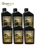 Lot Of 6 Teton Oil Synthetic Blend Motor Sae 5W-20 1 Quartz 32 Made In Usa. Fixed Price $38.61.