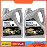 2 Pack Mobil Delvac 1 Esp Heavy Duty Full Synthetic Diesel Engine Oil 5W-40,. Fixed Price $49.93.