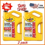 New Pack Pennzoil Platinum High Mileage Full Synthetic 0W-20 Motor Oil, 5T. Fixed Price $50.70.