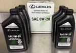 Lexus/toyota Motor Oil 0W-20 6 Qts In Case 00279-0WQTE0-1TX. Fixed Price $66.00.