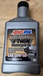 New Unopened Amsoil 100% Synthetic V-twin Motorcycle Sae 20W-50 Quart. Fixed Price $20.00.