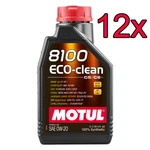 Case Of 12 Motul 8100 Eco-clean Full Synthetic 0W-20 Engine Motor Oil 1L. Fixed Price $134.88.