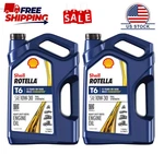 (2 Pack) Shell Rotella T6 Full Synthetic 10W-30 Diesel Engine Oil, Gallon. Fixed Price $44.00.
